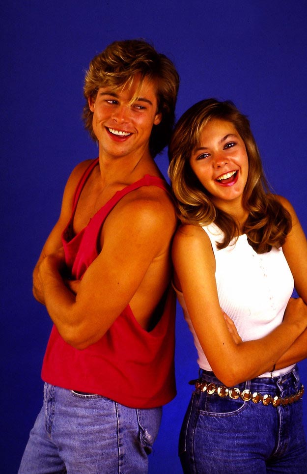 23-летний Брэд Питт, Брэд Питт 1987, Kathy Amerman 1987, brad pitt 1987