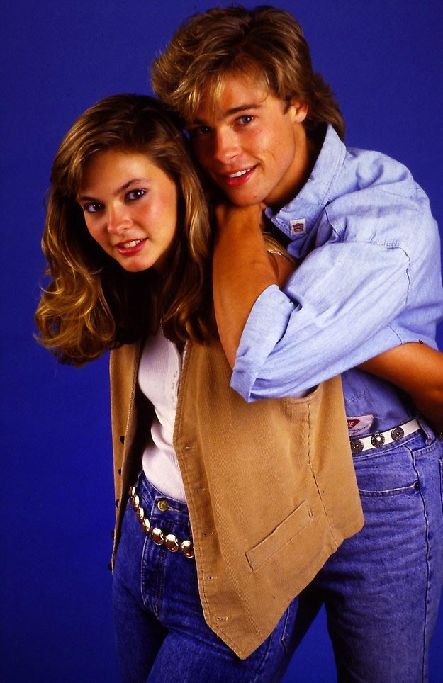 23-летний Брэд Питт, Брэд Питт 1987, Kathy Amerman 1987, brad pitt 1987