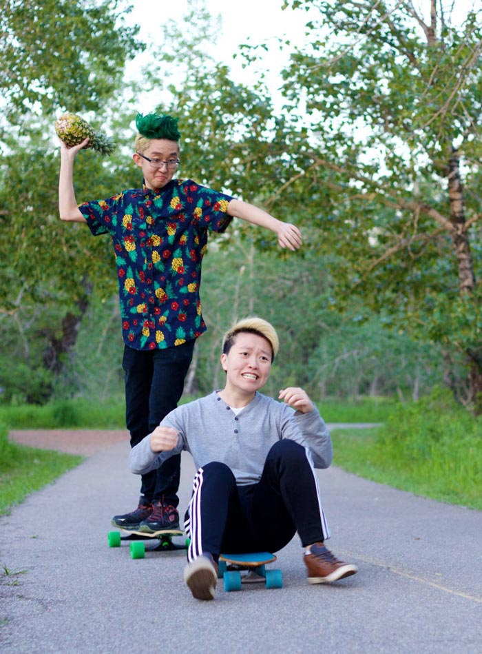 стрижка ананас, парень проиграл пари и подстригся под ананас, Гензель Цю, Hansel Qiu 