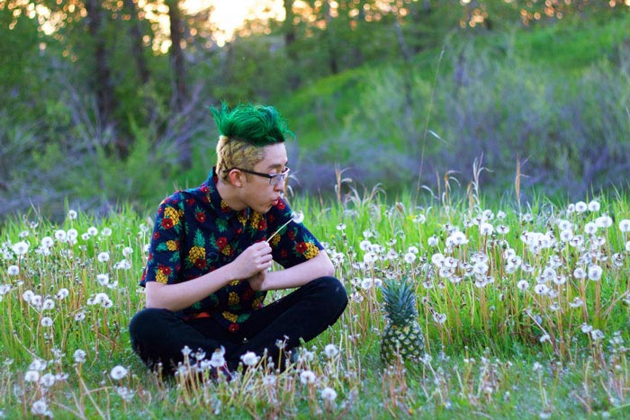 стрижка ананас, парень проиграл пари и подстригся под ананас, Гензель Цю, Hansel Qiu 