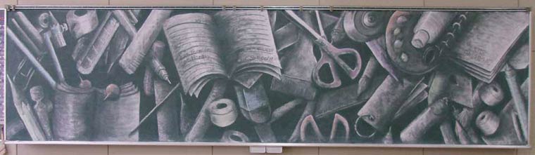 Kokuban Art? рисунки мелом на доске, шедевры рисунки на доске мелом