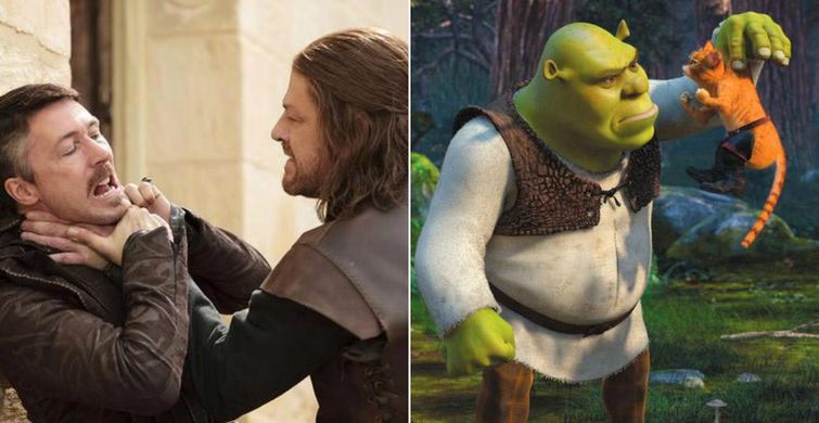 игра престолов по мотивам шрека, сериал игра престолов сцены Шрек, Игра престолов похож на Шрек