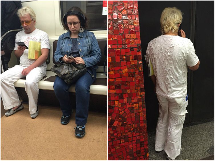 мода петербургского метро, мода метро, модники в транспорте, странные пассажиры метро 