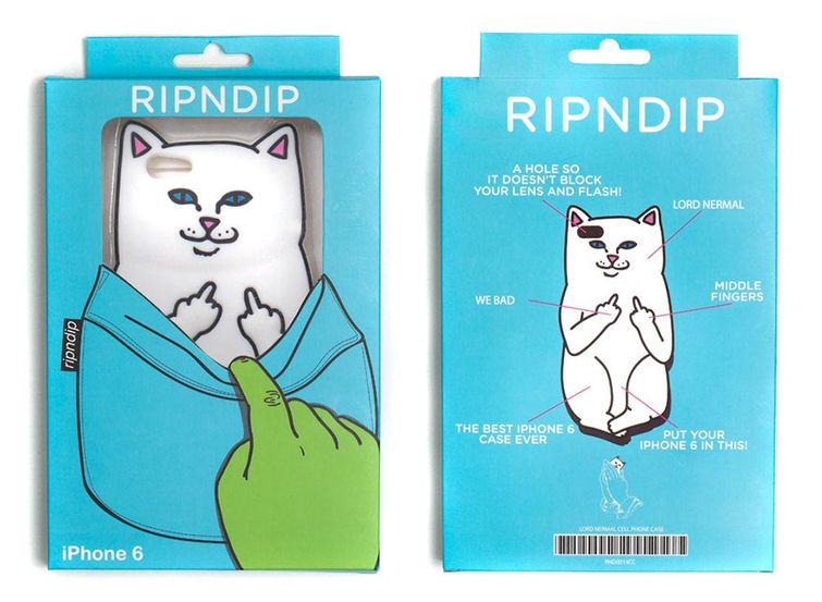 панель для смартфона с котом, смешная панель для смартфона, кот факи панель для смартфона, Ripndip, Ripndip кот