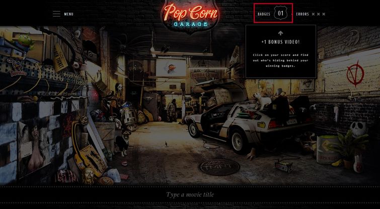Киногараж, 66 отсылок к культовым фильмам на одном фото, PopCorn Garage, игра с угадыванием фильмов