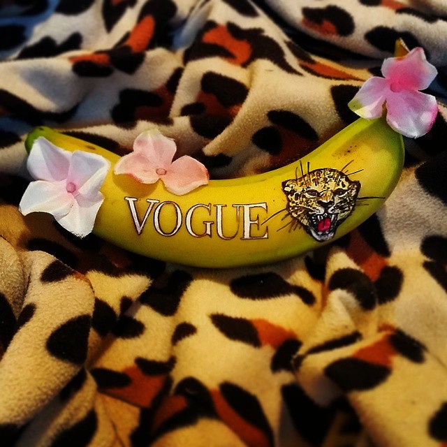 рисунки на бананах, бананы как произведение искусства, Элайза Рош, Elisa Roche