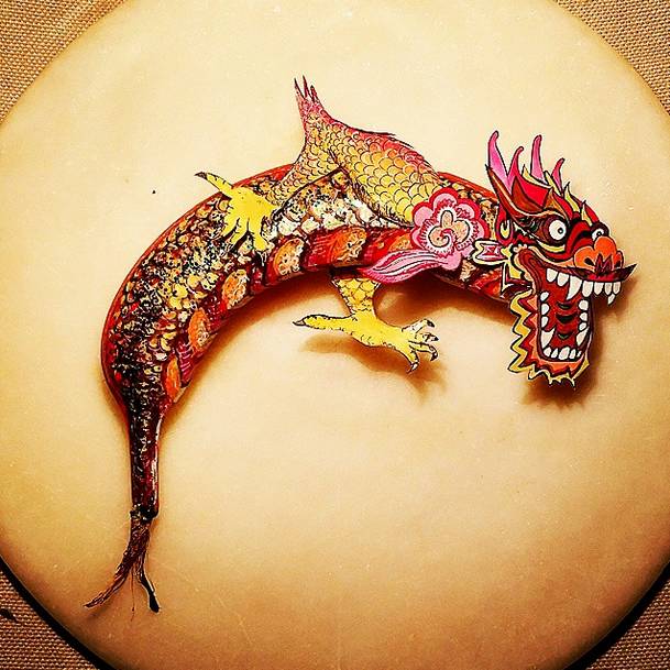 рисунки на бананах, бананы как произведение искусства, Элайза Рош, Elisa Roche