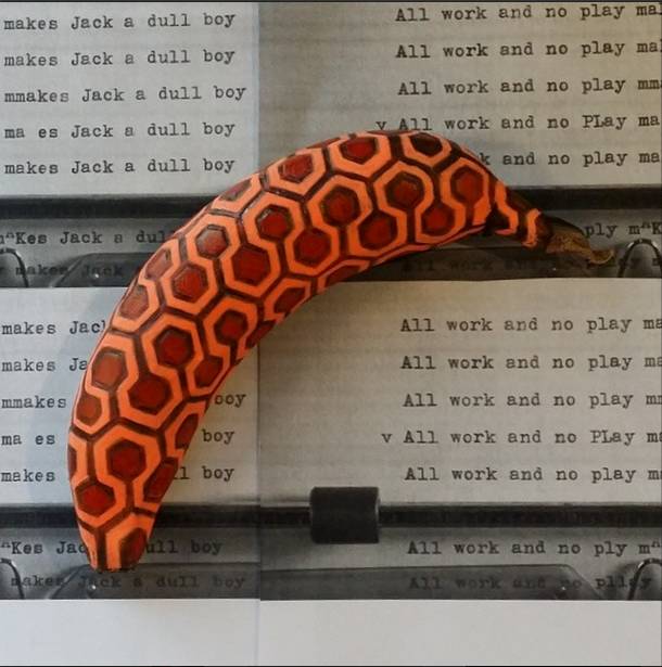 рисунки на бананах, бананы как произведение искусства, Элайза Рош, Elisa Roche