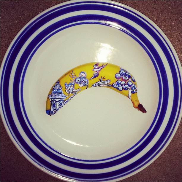 рисунки на бананах, бананы как произведение искусства, Элайза Рош, Elisa Roche