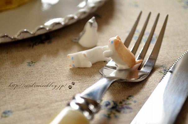 конфеты в форме котов, сладости в форме котов