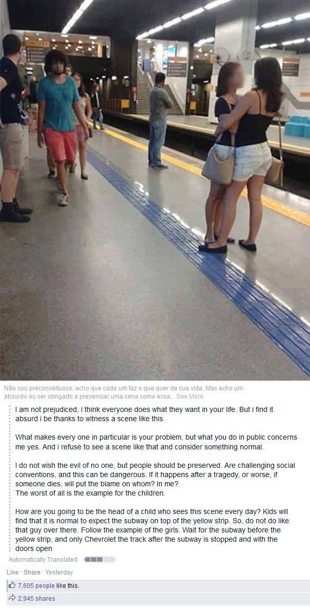 две девушки в метро, бразильские девушки в метро, Nelson Felippe