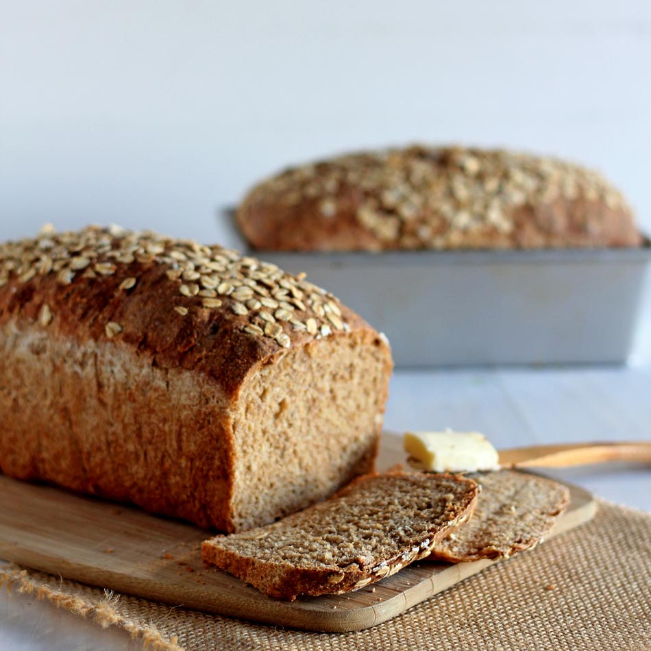 Цельнозерновой хлеб дома