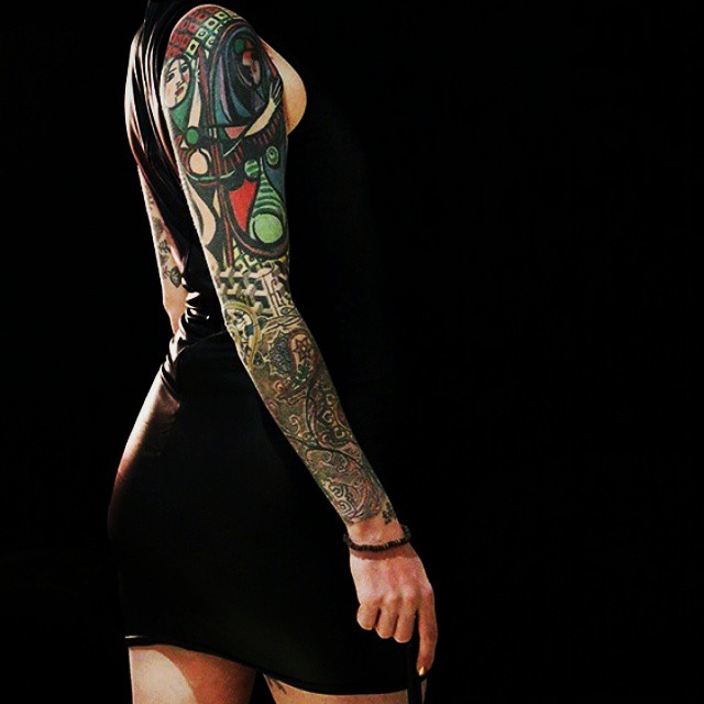 абстрактные татуировки, тату пикассо