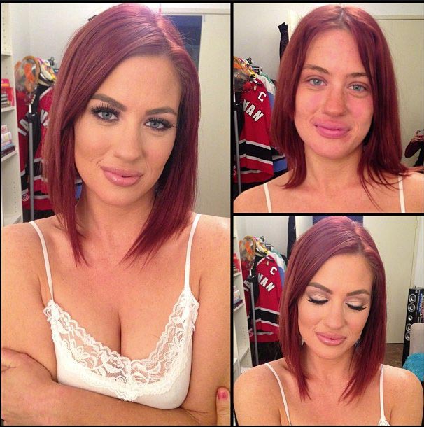 модели без макияжа, модели до и после макияжа, модели с макияжем и без