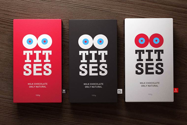 Titses Chocolate, шоколад в форме груди, шоколад в форме женской груди