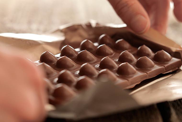 Chocolates con forma