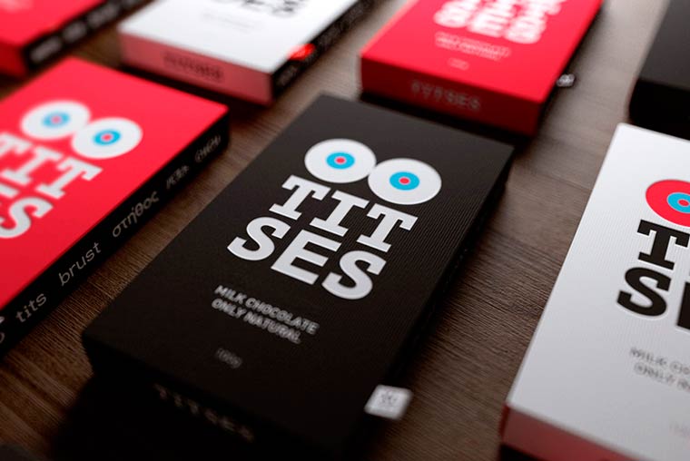 Titses Chocolate, шоколад в форме груди, шоколад в форме женской груди