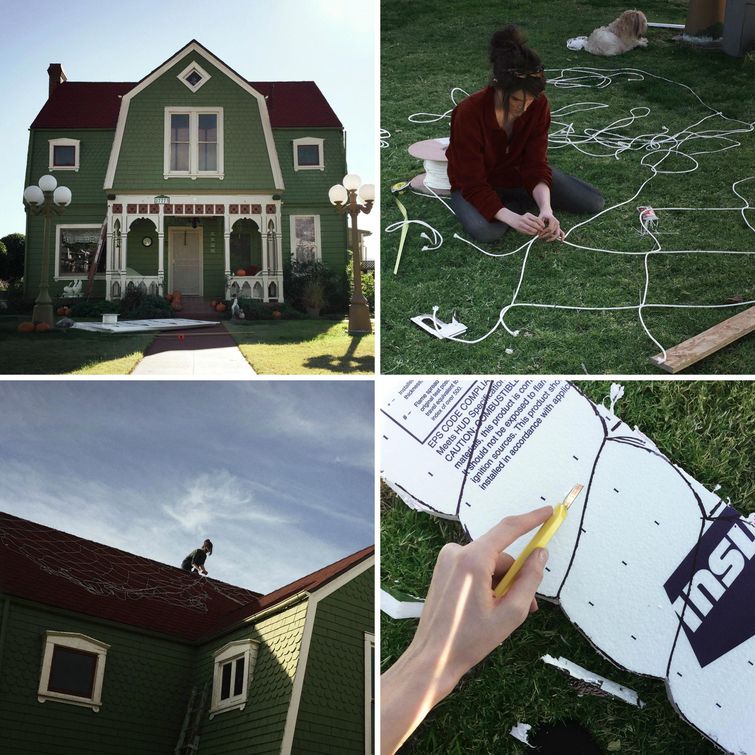 украсила дом пряничный домик, превратила дом в пряничный домик