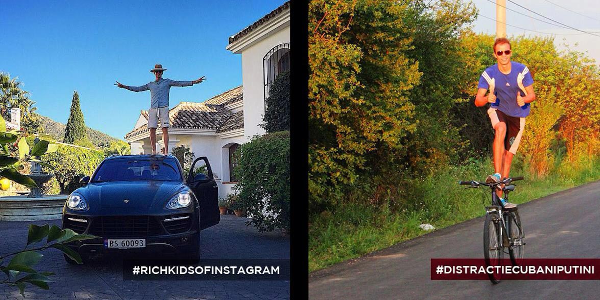 пародии на фото богатых детей из инстаграма, пародии на фото богатых детей из Instagram? румыны пародируют богатых детей