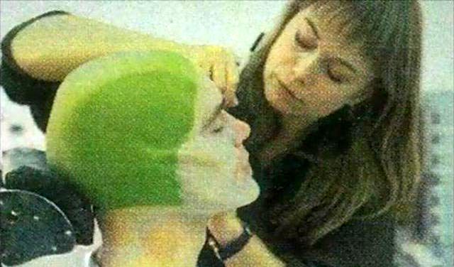 гримировка Джима Керри в Маску, превращения Джима Керри в Маску