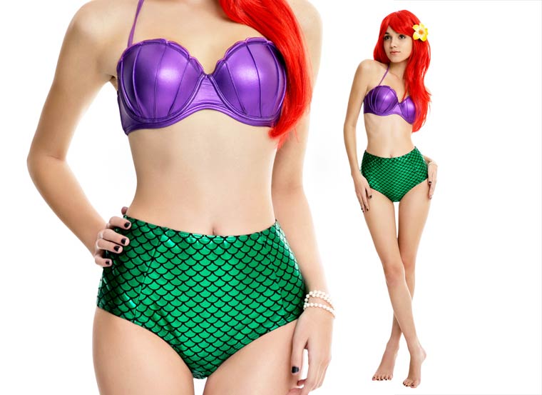 Потрясный купальник в стиле Ариэль для тех, кто хочет почувствовать себя русалочкой купальник Ариэль русалочка, купальник Белоснежка, купальник в стиле русалочки, купальник в стиле Белоснежки