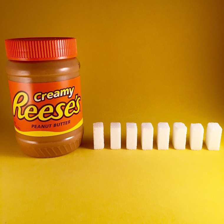 сколько сахара в продуктах, наглядное сколько сахара в продуктах