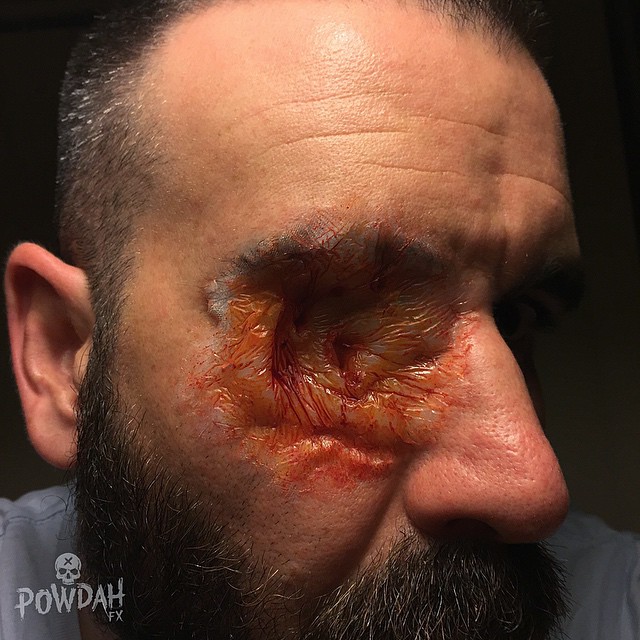 Марк Клэнси, Marc Clancy, грим, жуткий грим, powdah