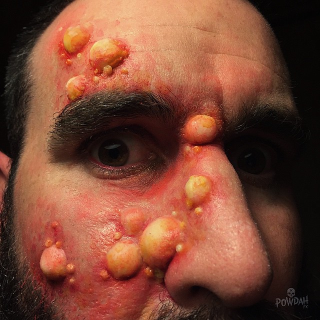 Марк Клэнси, Marc Clancy, грим, жуткий грим, powdah