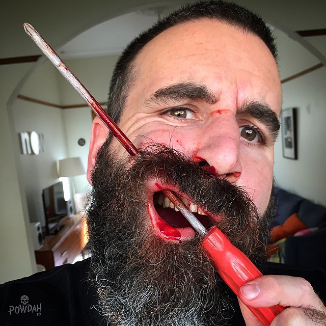 Марк Клэнси, Marc Clancy, грим, жуткий грим, powdah