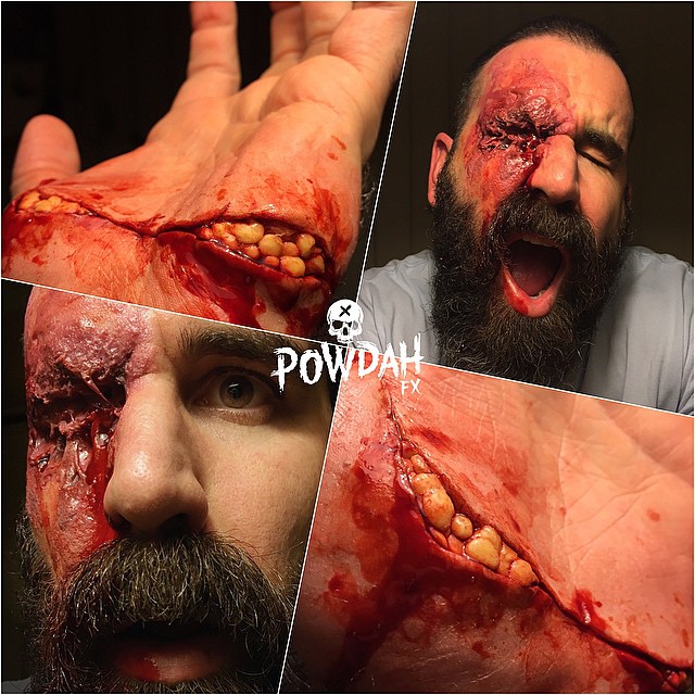 Марк Клэнси, Marc Clancy, грим, жуткий грим, powdah