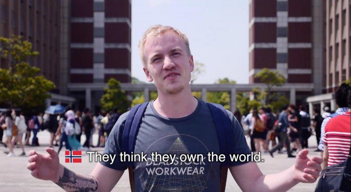 что думают об американцах, студенты из разных стран думают об американцах, что люди думают об американцах, что в разных странах думают об американцах