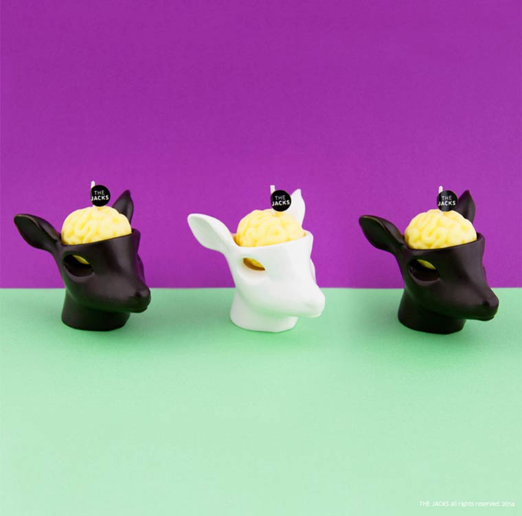 The Jacks свечи, свечи плакать воском черепа людей и животных, воск вытекать через глаза статуэток