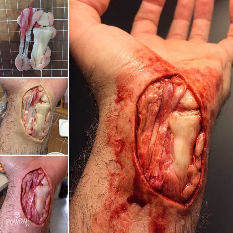 Марк Клэнси, Marc Clancy, жуткий макияж, жуткий грим, Powdah FX