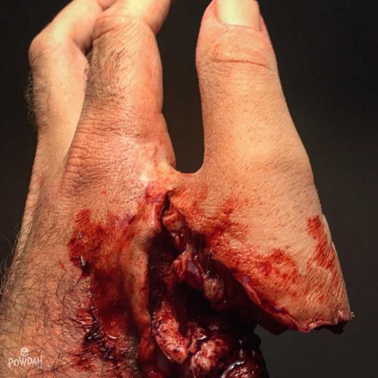 Марк Клэнси, Marc Clancy, жуткий макияж, жуткий грим, Powdah FX