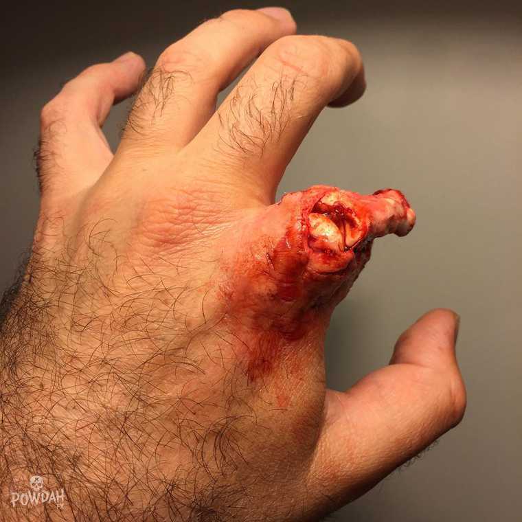 Марк Клэнси, Marc Clancy, жуткий макияж, жуткий грим, Powdah FX