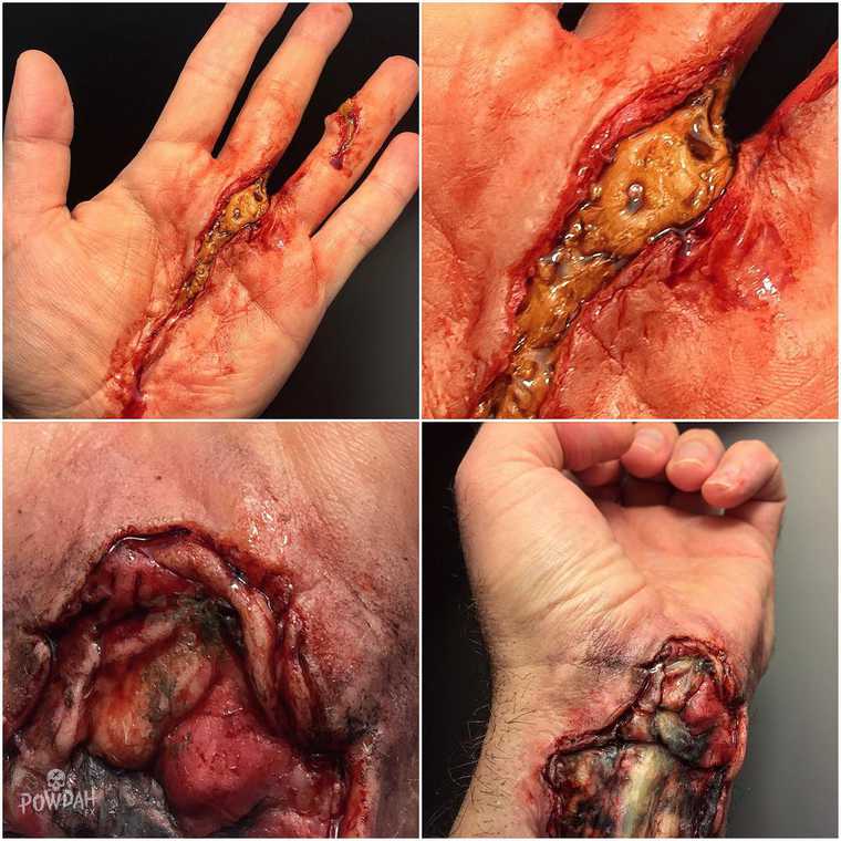 Марк Клэнси, Marc Clancy, жуткий макияж, жуткий грим, Powdah FX