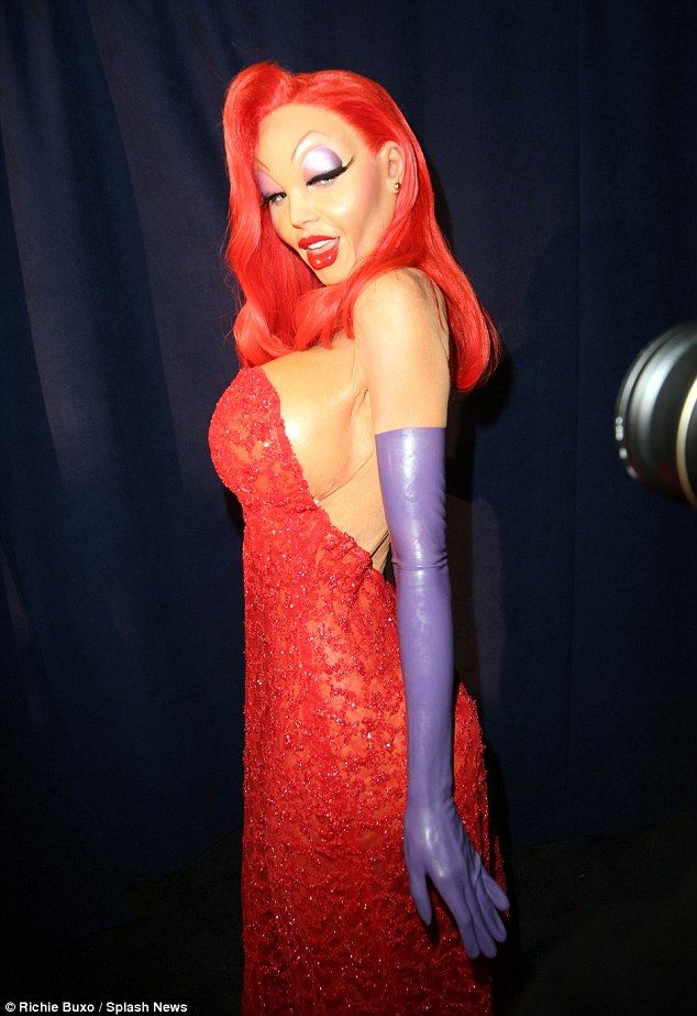 Кассандра Касс, Cassandra Cass, транссексуал как Джессика Рэббит, транссексуал превратился в Джессику Рэббит