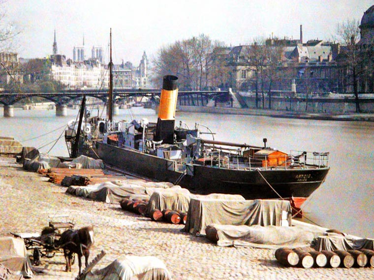 Париж 100 лет назад, фотографии Парижа 1914 год, Альберт Кан, Albert Kahn