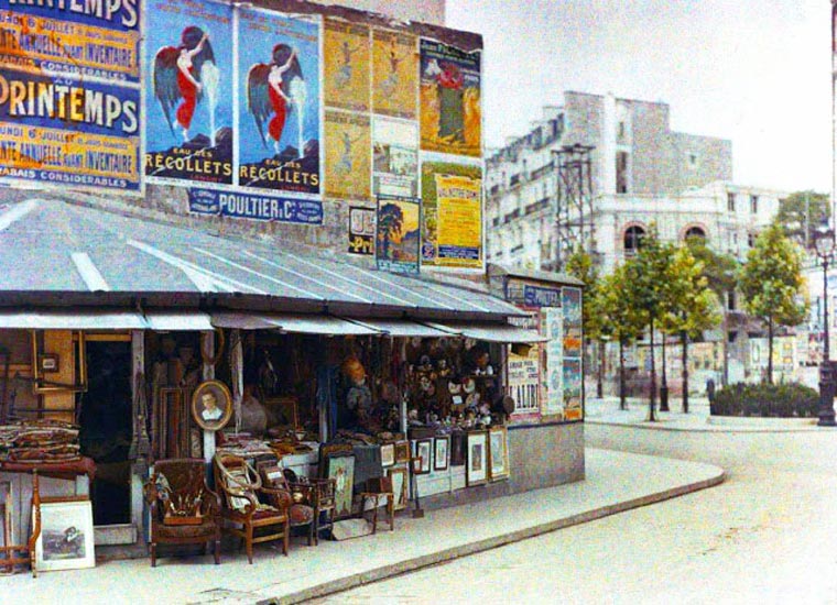 Париж 100 лет назад, фотографии Парижа 1914 год, Альберт Кан, Albert Kahn