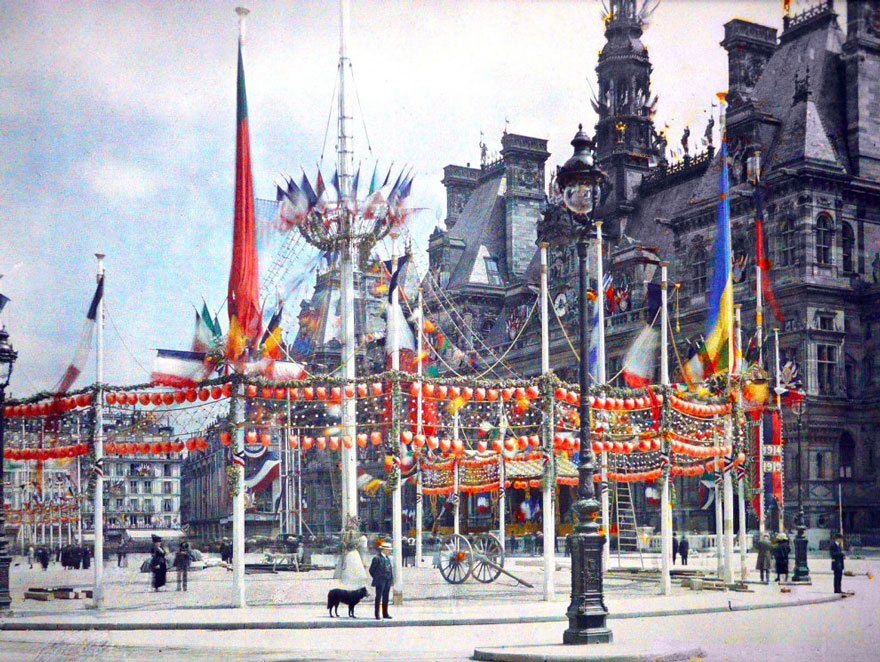 Париж 100 лет назад, фотографии Парижа 1914 год, Альберт Кан, Albert Kahn