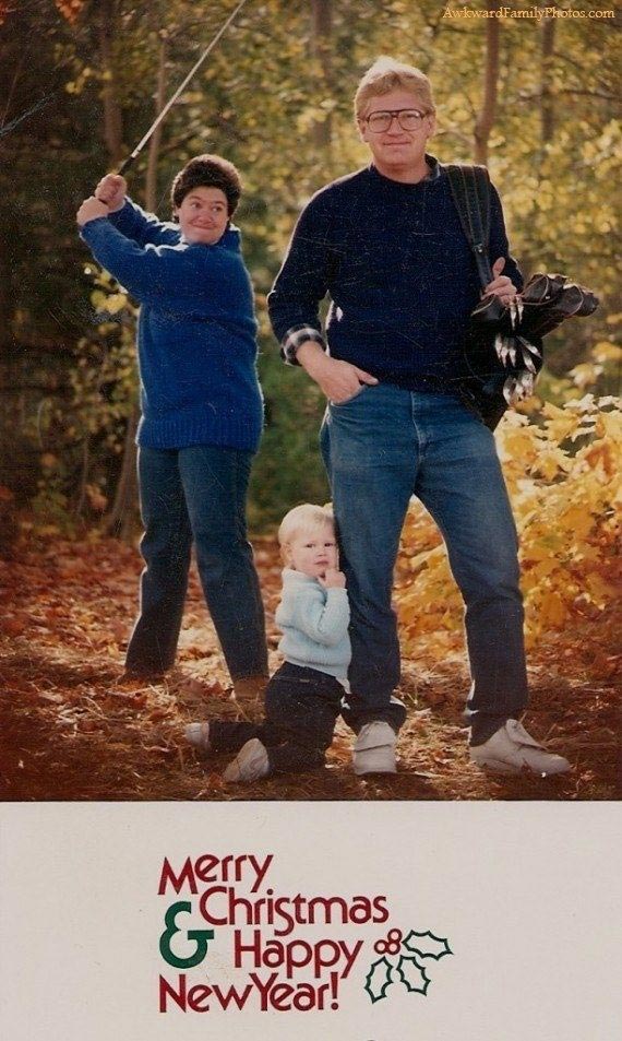 нелепые рождественские фотографии, смешные рождественские фотографии, неловкие рождественские семейные фотографии