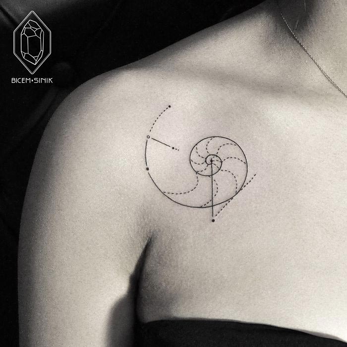 Бикем Синик, Bicem Sinik, dotwork, чёрно-белые татуировки