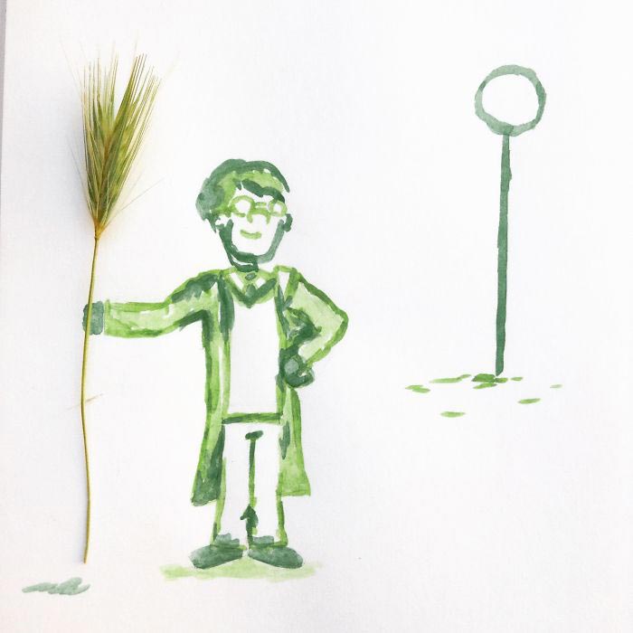 Kristián Mensa, Кристиан Менса, рисунки элементы окружающего мира, предметы быта рисунки