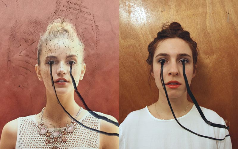 девушка воссоздает следы вандализма на лице, Makeup Transit Authority, Лидия Кэмброн, Lydia Cambron