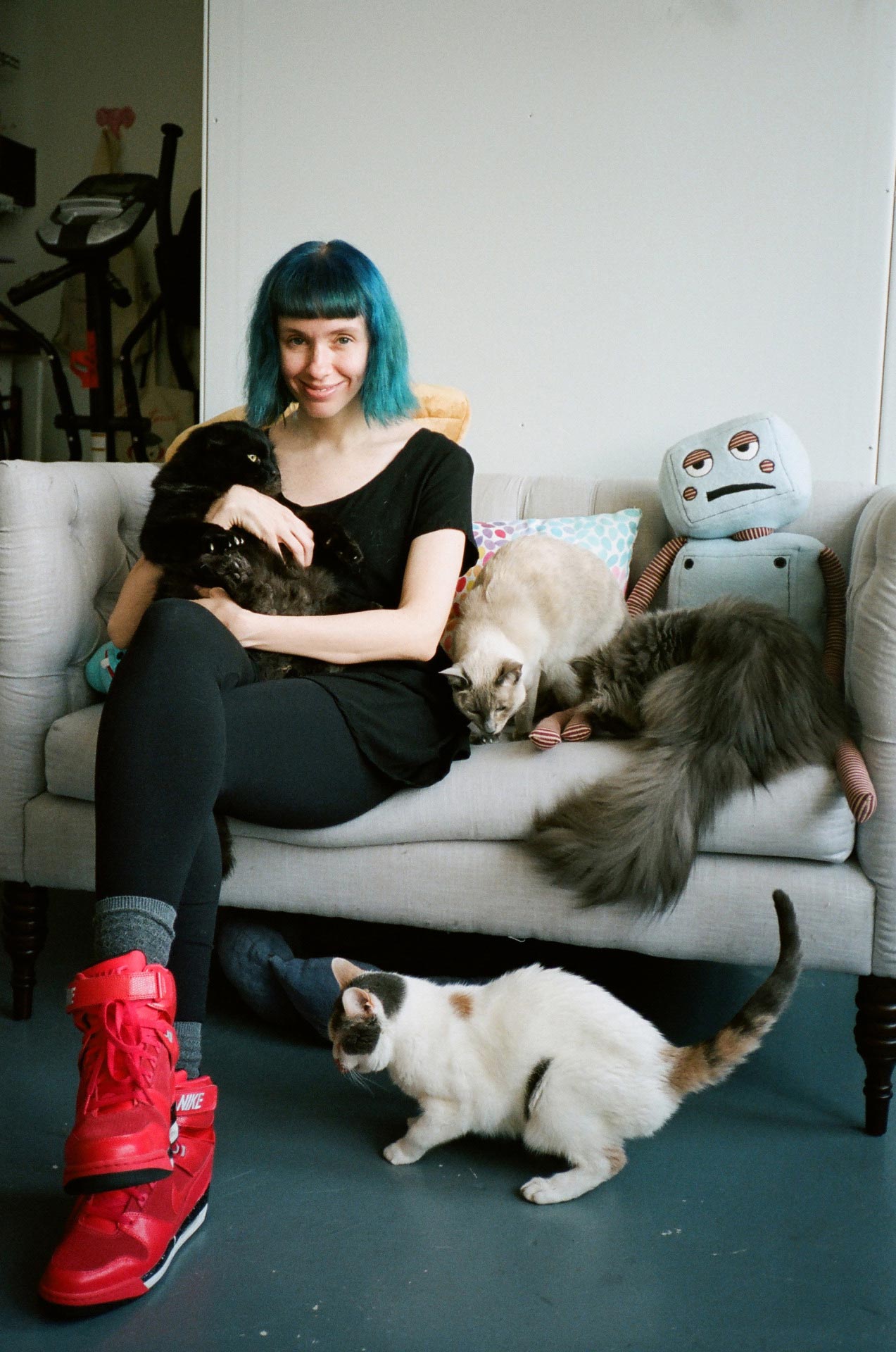 девушки и кошки, кошатницы