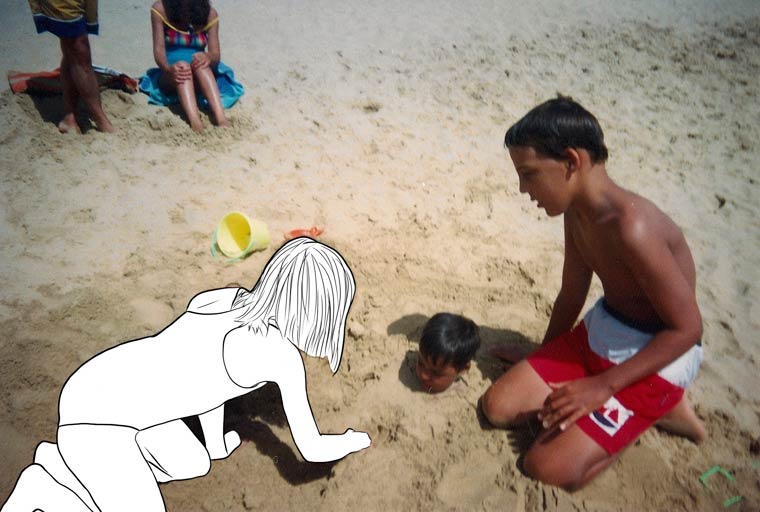 ушедшие из памяти, Faded Memory, художник стёр из старых фотогарфий друзей