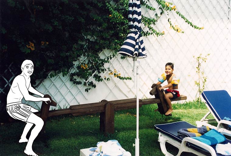 ушедшие из памяти, Faded Memory, художник стёр из старых фотогарфий друзей