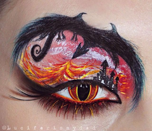 Фантастический макияж, крутой макияж, Сцены из мультфильмов  воссозданные при помощи макияжа 