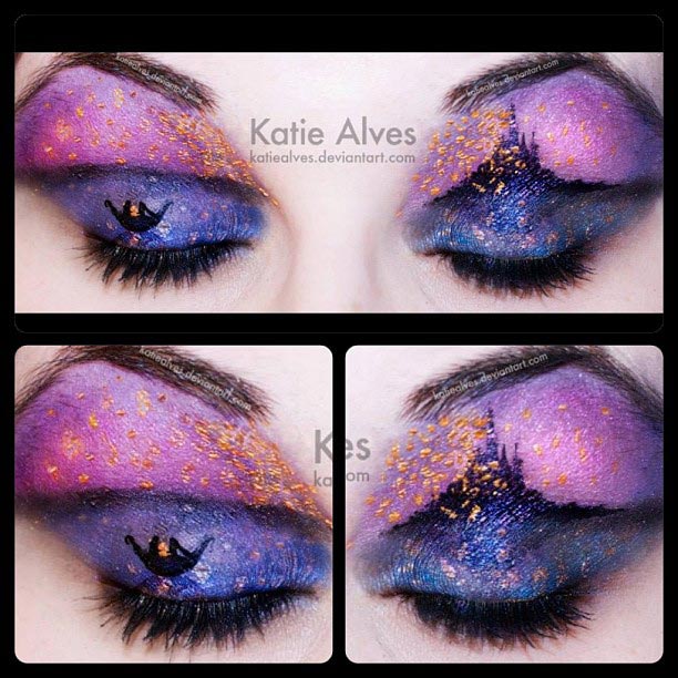 Фантастический макияж, крутой макияж, Сцены из мультфильмов  воссозданные при помощи макияжа 