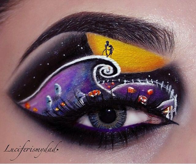 Фантастический макияж, крутой макияж, Сцены из мультфильмов  воссозданные при помощи макияжа 